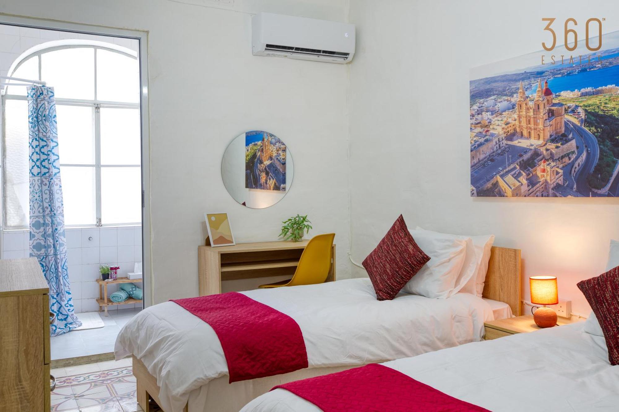 Authentic Townhouse With Backyard In By 360 Estates * Sliema